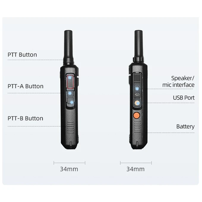 Android 9.2 Zello 4g Walkie Talkie
